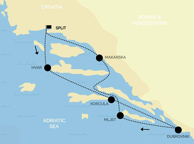 Roteiro 7 dias na Croácia de Barco