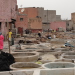 Fábrica de couro em marrakech