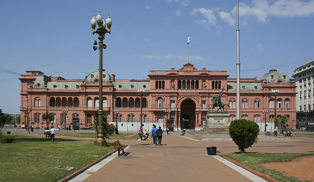 Onde viajar com dólar alto: Casa rosada, Buenos AIres. 