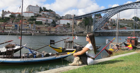 Cais de Vila Nova de gaia, no Porto