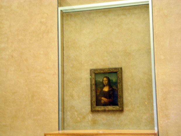 Decepções de viagem no Louvre, Monalisa