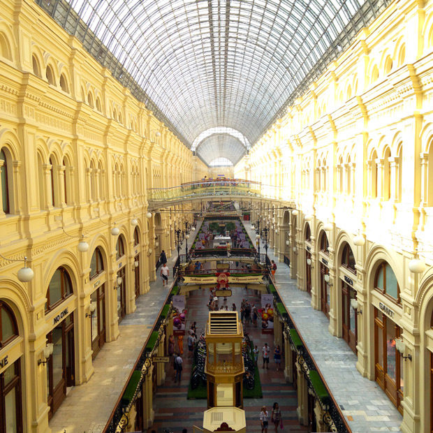Roteiro de 3 dias em Moscou. Principais atrações de Moscou. Shopping Gum Moscou.