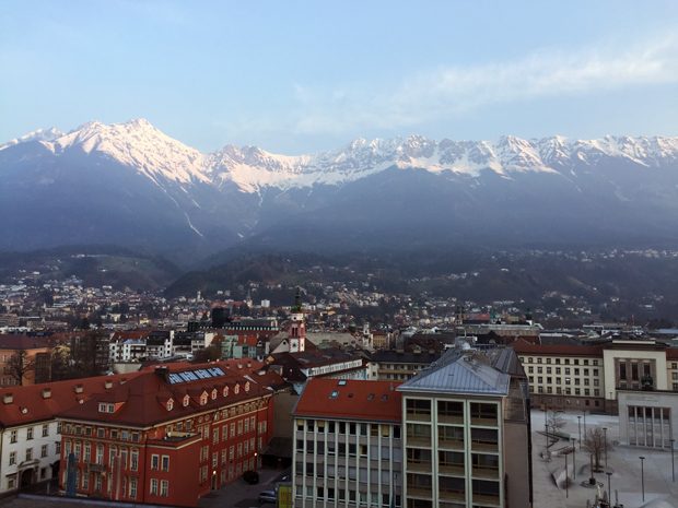 Hilton, onde se hospedar em Innsbruck, na Áustria.