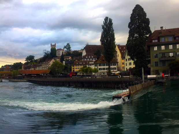 O que fazer em Lucerna, Suiça. Barragem de madeira