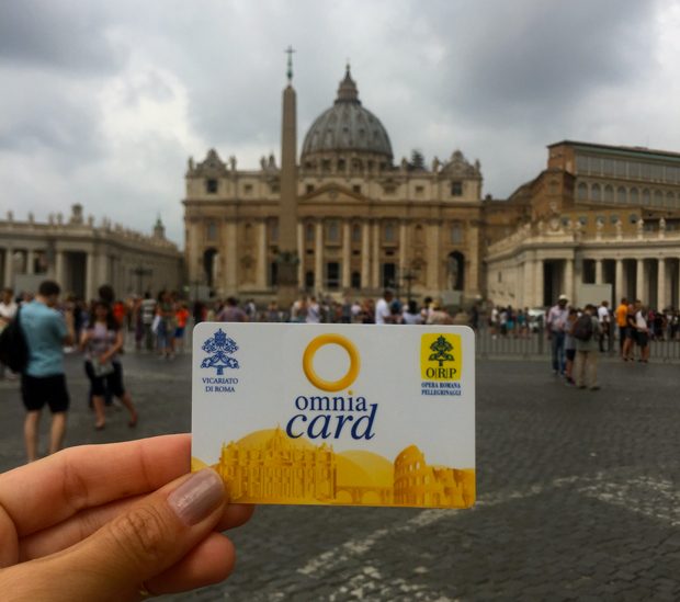 Omnia Card para acesso aos museus e transporte público de Roma