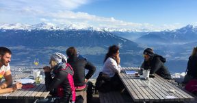 restaurante com vista em Innsbruck