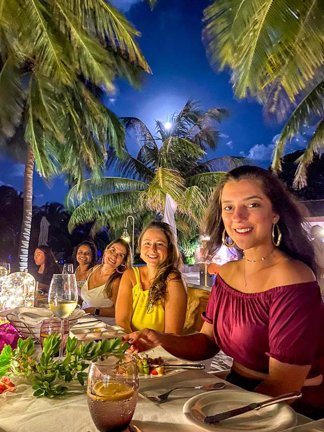 Gastronomia ilhas Maldivas - Jantar sob as estrelas